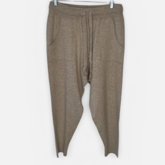 NWT Greyson Clothiers Cashmere KoKo Joggers in Fawn Heather - Picture 2 of 14